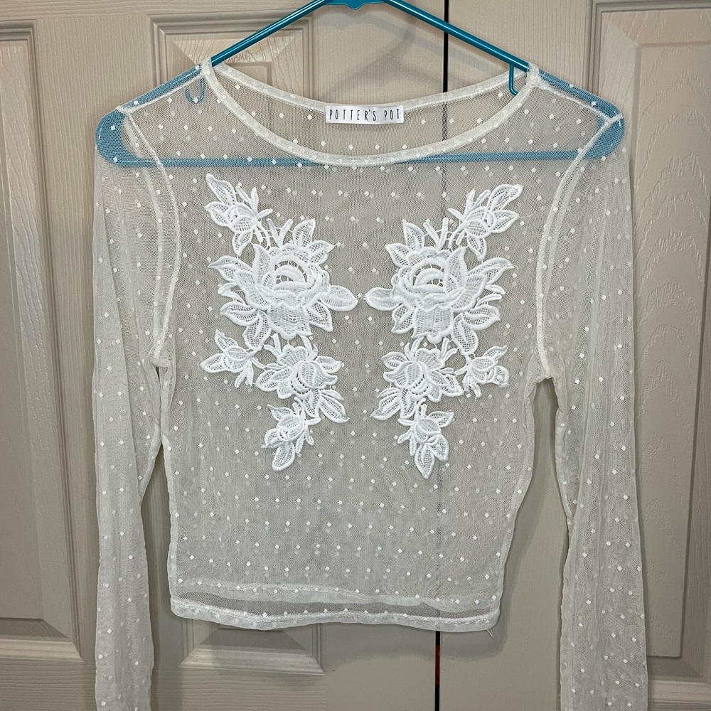 Mesh long sleeve